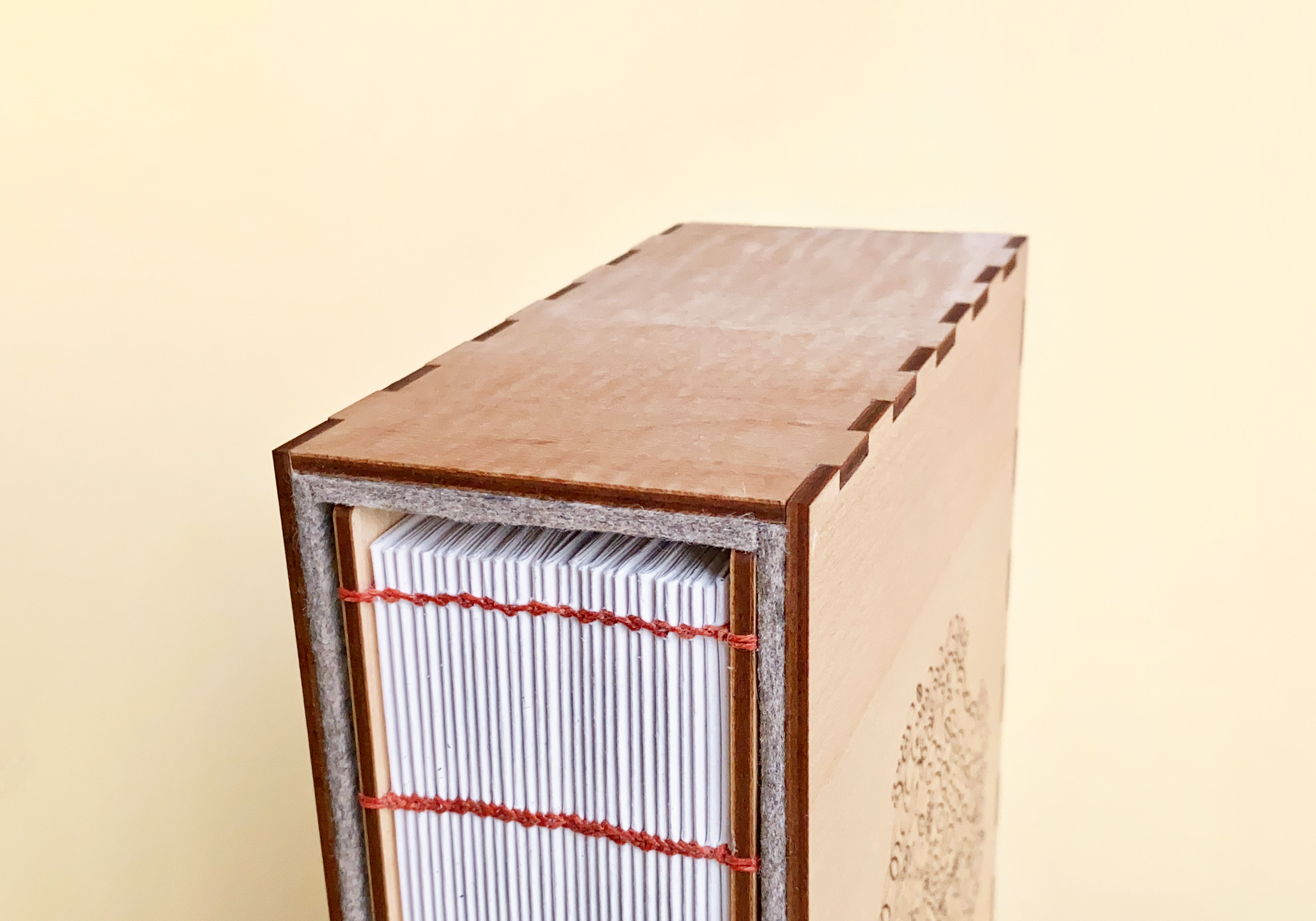 Image of revised slipcase design that uses finger-joint construction